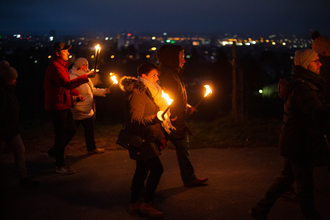 Fackel-Weinwanderung