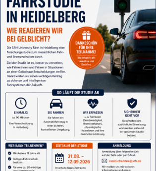 Fahrstudie in Heidelberg: Wie reagieren wir bei Gelblicht?