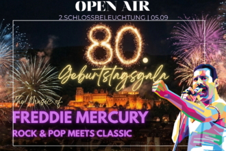 Freddie Mercury Gala & Schlossbeleuchtung | © Zu Ehren von Freddie Mercury die große Gala mit Schlossbeleuchtung