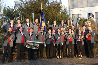 Mitglieder des Musikvereins Waldenburg mit ihren Instrumenten | © Touristikgemeinschaft Hohenlohe e.V. | Günter Wagner