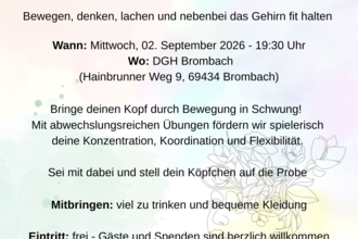 Gehirnleistungstraining durch Bewegung
