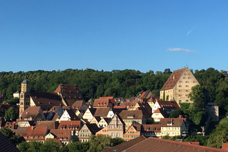 Blick von Westen auf die Schwäbisch Haller Altstadt | © Detlef Kölling