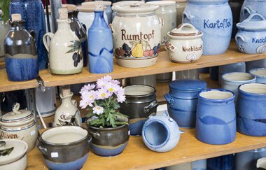 Töpferware, verschiedene Töpfe, Gefäße, Schüsseln und Flaschen | © Heilbronn Marketing GmbH