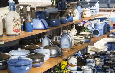 Auswahl an Töpferware an einem Verkaufsstand | © Heilbronn Marketing GmbH