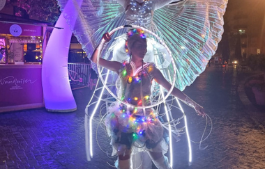 Walking Act, illuminierte Stelzenläufer | © Heilbronn Marketing GmbH