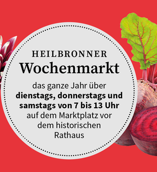 Öffnungszeiten des Wochenmarktes