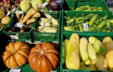 Verschiedene Gemüsesorten am Markstand | © Heilbronn Marketing GmbH
