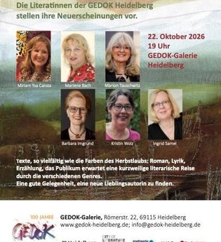HERBSTLESE. Die Literatinnen der GEDOK Heidelberg stellen ihre Neuerscheinungen vor.
