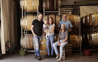 Familie Bauer vom Weingut Alexander Bauer | Heilbronn | HeilbronnerLand | © Weingut Alexander Bauer