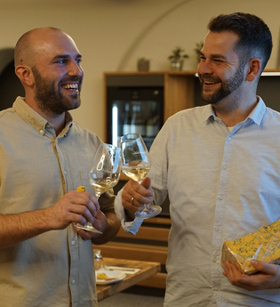 Joscha und Rick bei "Hommage au Fromage"