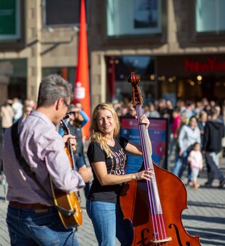 Musiker auf dem Kiliansplatz | © Heilbronn Marketing GmbH
