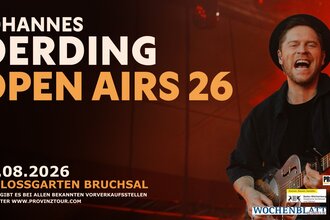 Johannes Oerding - Open-Air-Konzert 2026 in Bruchsal im Schlossgarten