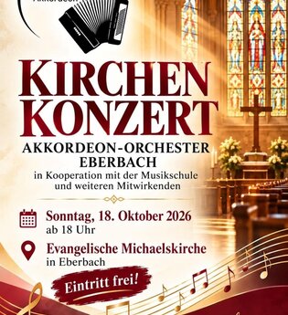 Kirchenkonzert des Akkordeonorchesters Eberbach