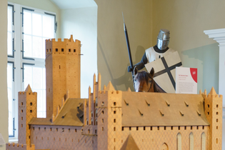 Ein Modell der Burg Rehden im Ausstellungsraum des Museums | © Björn Hänssler