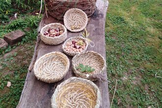 Körbe nähen aus Gräsern,  Binsen und Kräutern | © Bildungshaus Neckarelz