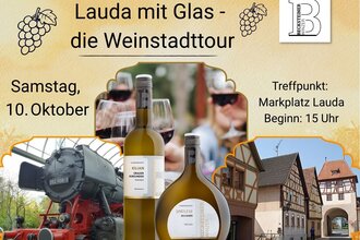 Lauda mit Glas – die Weinstadttour | © Becksteiner Winzer e.G.