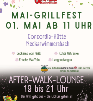 Mai Grillfest und After-Walk-Lounge