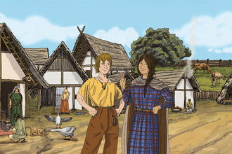 Mit Oma und Opa in die Eisenzeit „Mit Pfeil und Bogen in den Keltenwald“