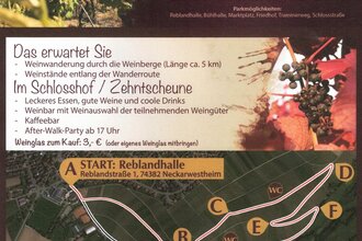 Plakat - "Mit Wein zu Liebenstein" mit Infos, Datum und Uhrzeit | © Schloss Liebenstein und Weingüter