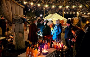 Mittelaltermarkt beim Weihnachtsmarkt Wertheim