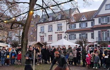 Mittelaltermarkt beim Weihnachtsmarkt Wertheim