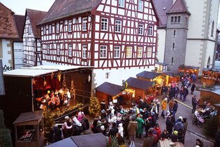 Der Weihnachtsmarkt von oben