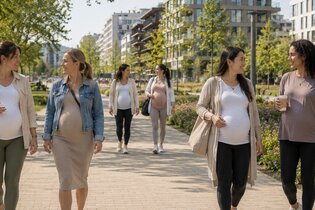 Mum to be Connect - Walk & Talk für werdende Mamas | © KI-generiert