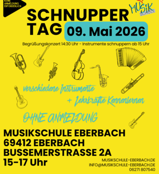 Musikschul-Schnuppertag in Eberbach