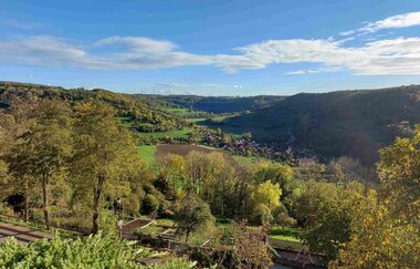 Panoramablick ins Jagsttal bei Langenburg