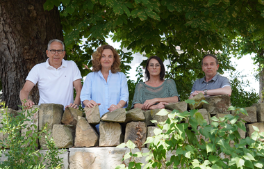 (von links) Gerhard Schneider, Ines Schmiedl, Sandra Schaber und Enrico De Gennaro | © Stadt Güglingen
