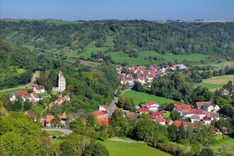 Blick auf Buchenbach bei Mulfingen | © Touristikgemeinschaft Hohenlohe e. V. | Andi Schmid
