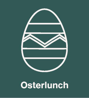 Osterei-Icon mit der Unterschrift "Osterlunch" | © Touristikgemeinschaft Hohenlohe e.V. | Michael Wendler, Hoftheater Öhringen