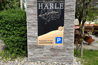 Werbeschild Weingut Härle | Abstatt| HeilbronnerLand | © Weingut Härle