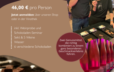 Schokolade & Wein im Weingut Klenert