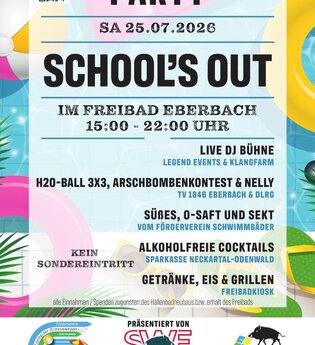 School'sOut Party im Freibad Eberbach