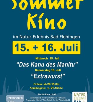 Sommer Kino im Natur-Erlebnis-Bad Flehingen | © Natur Erlebnis Bad Flehingen