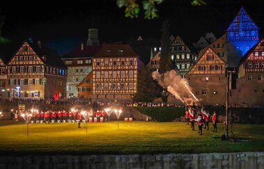 Der Große Siedershof auf dem Sommernachtsfest | © © Stadt Schwäbisch Hall - Michael Kühneisen