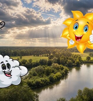 Sonne im Gesicht, Wind im Rücken, das Wetter im Blick