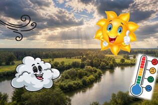 Sonne im Gesicht, Wind im Rücken, das Wetter im Blick