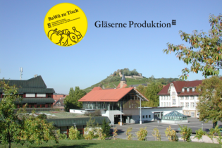 Die Gebäude der LVWO Weinsberg, im Hintergrund befindet sich die Burgruine Weibertreu. | © LVWO Weinsberg