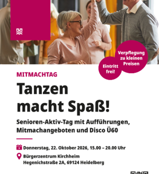 Tanzen macht Spaß! - Mitmachtag Veranstaltung für Menschen ab 60