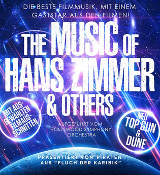 Poster für ein Konzert mit Musik von Hans Zimmer und anderen, aufgeführt vom Hollywood Symphony Orchestra. | © Star Entertainment GmbH