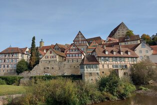 Schwäbisch Hall vom Kocher aus
