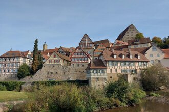 Schwäbisch Hall vom Kocher aus