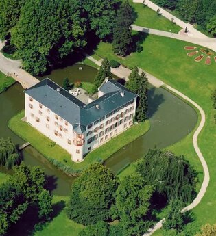 Luftaufnahme Schlosspark Eichtersheim