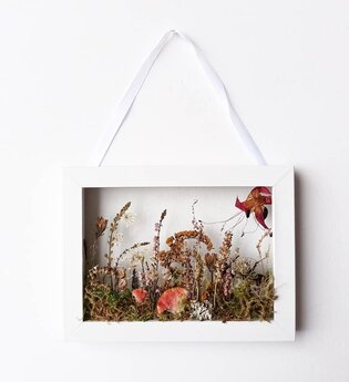 Trockenblumencollage-Workshop | © Naturakademie Heidelberg