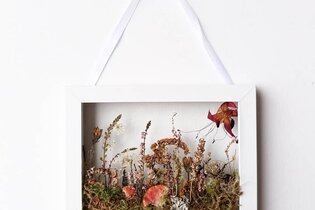 Trockenblumencollage-Workshop