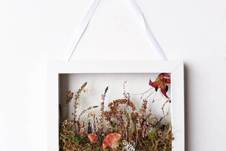 Trockenblumencollage-Workshop | © Naturakademie Heidelberg