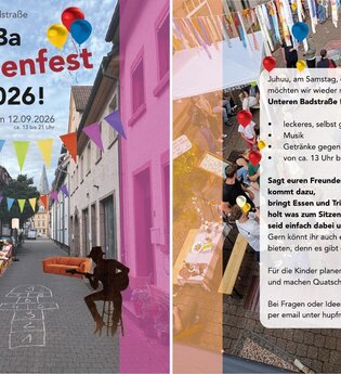 UBa - Straßenfest: Die Untere Badstraße feiert ihr Nachbarschaftsfest