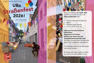 UBa - Straßenfest: Die Untere Badstraße feiert ihr Nachbarschaftsfest
